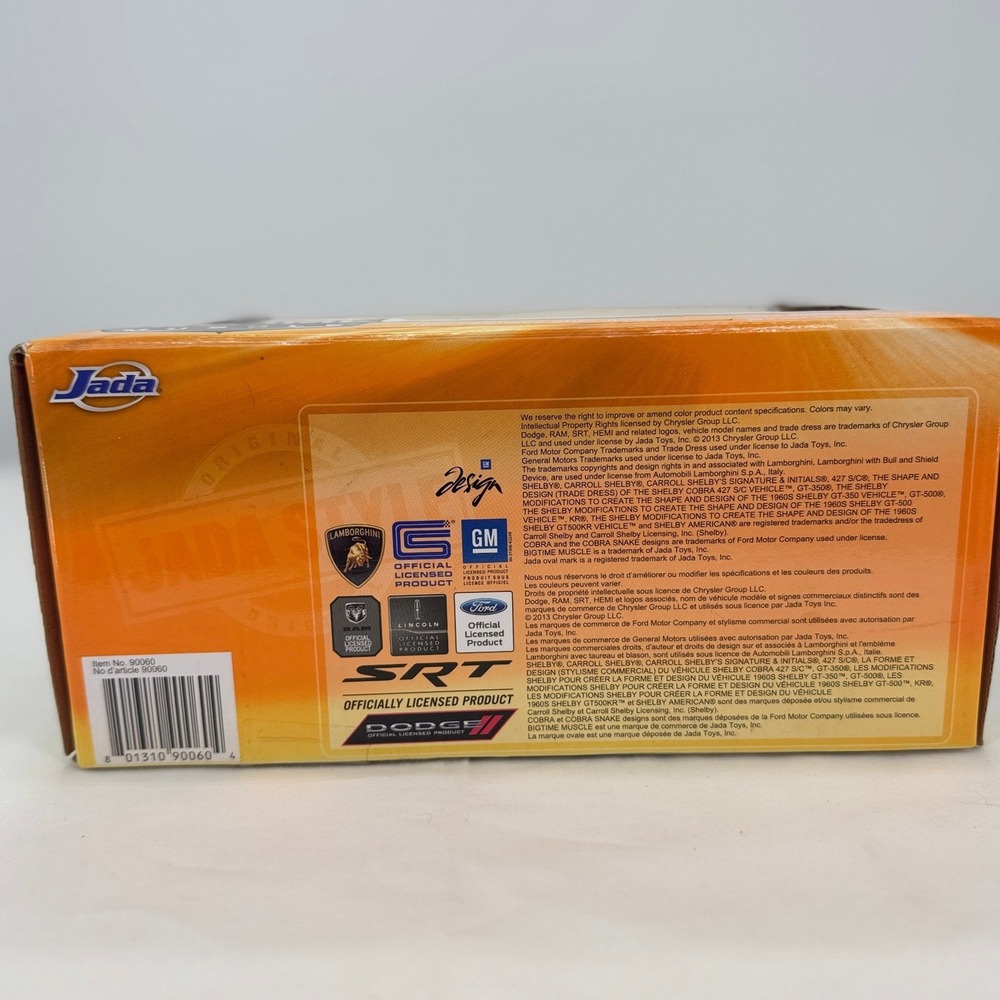 Jada Bigtime Muscle 1969 Pontiac GTO Judge Orange 1:24 Die Cast Car 90060 - Picture 3 of 14